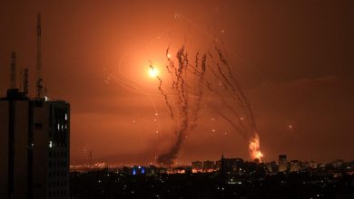بالصور.. صواريخ القسام لوحة المقاومة في سماء فلسطين